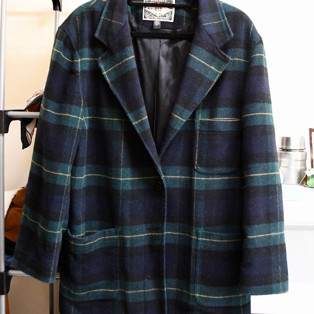 Plaid Wool Jacket